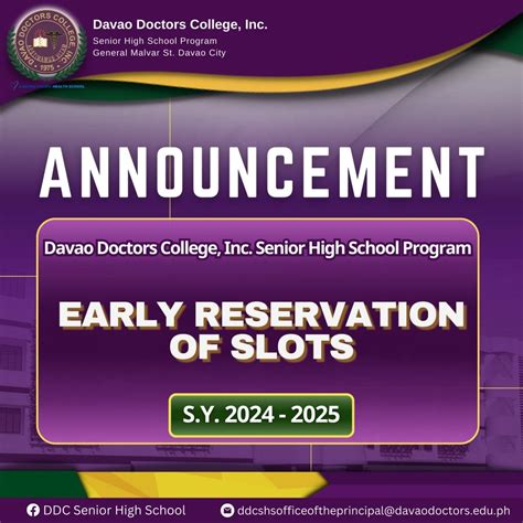 student davao walker list|Reservation Steps and Guidelines – Davao Doctors College, Inc..